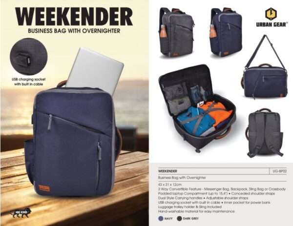 Business Bag With Overnighter